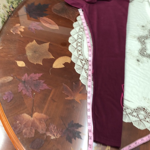 SOLD Nike Leg A See High Waisted Leggings Size Small Burgundy Pink - Picture 7 of 8